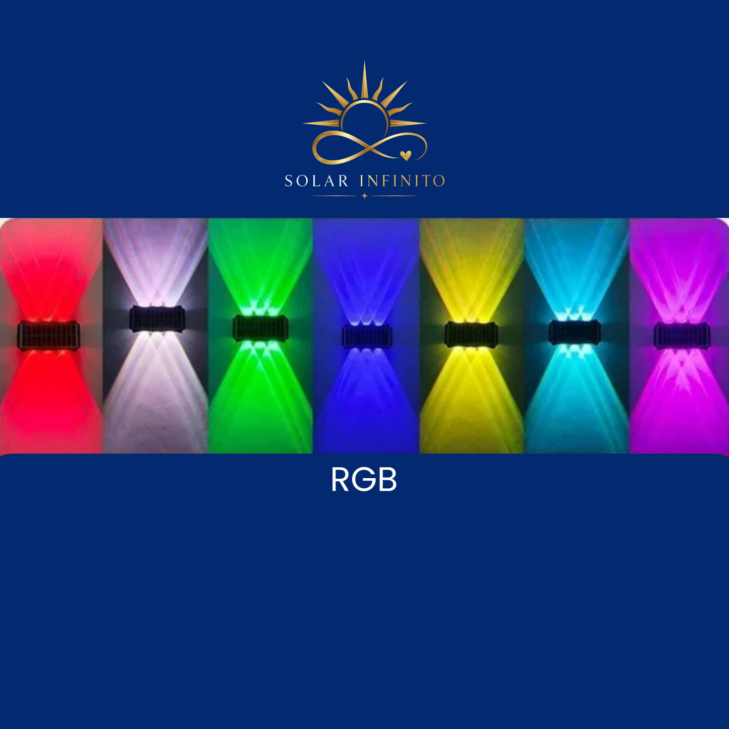 Luz Granada – Aplique Solar RGB | Solar Infinito