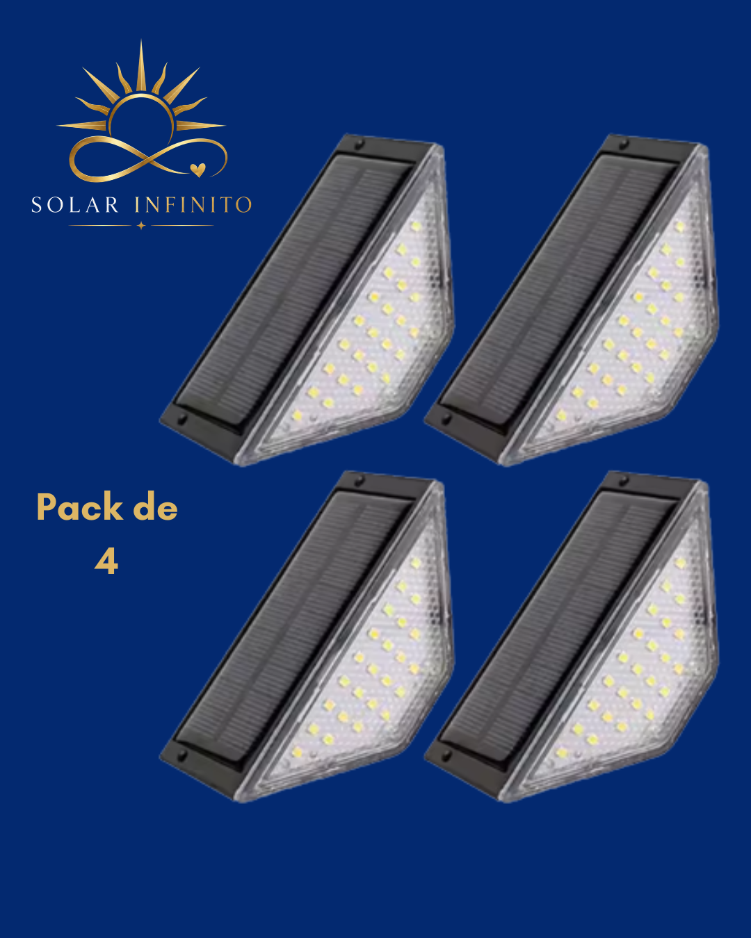 Luz Bilbao – Luces Solares para Escaleras | Pack de 4